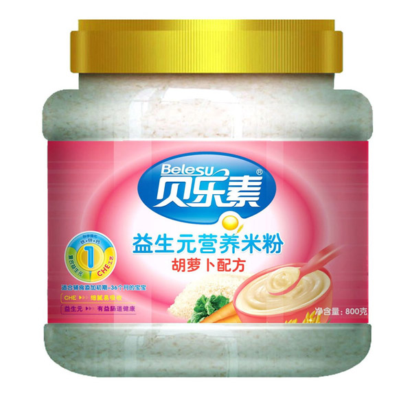 貝樂素胡蘿卜益生元營養(yǎng)米粉1段