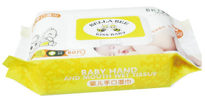 貝拉小蜜蜂嬰兒手口濕巾