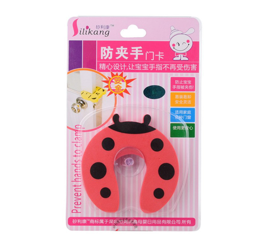 矽利康七星瓢蟲防夾手門卡