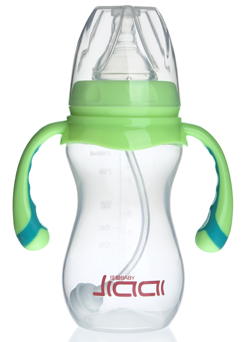 佳愛(ài)易握弧身PP奶瓶(寬口徑)240ml
