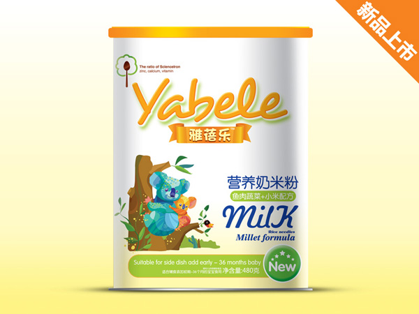 雅蓓樂(lè)魚肉蔬菜+小米配方營(yíng)養(yǎng)奶米粉