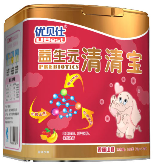 優(yōu)貝仕香蕉山楂益生元清清寶