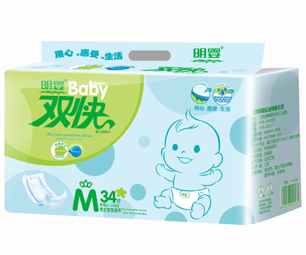 明嬰雙快尿片M34片