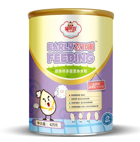 福萊娃初哺鐵鋅鈣多維營養(yǎng)米粉聽裝