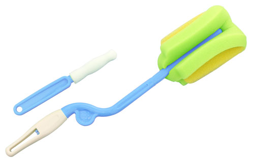 噯唯旋轉型海綿奶瓶刷