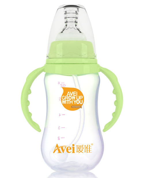 噯唯標(biāo)準口徑帶柄自動PP奶瓶(180ml)