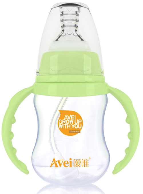 噯唯標(biāo)準(zhǔn)口徑帶柄自動(dòng)PP奶瓶(150ml)