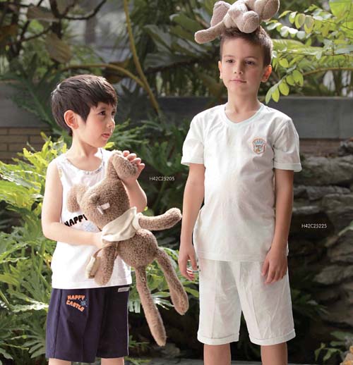 快樂(lè)城堡男童套裝夏季