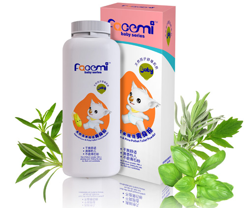 花成美天然玉米松花爽身粉