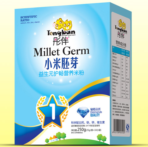 彤伴益生元護(hù)暢小米胚芽米粉盒裝1段