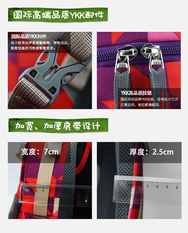 琴鳥(niǎo)風(fēng)華正茂兒童書(shū)包細(xì)節(jié)設(shè)計(jì)