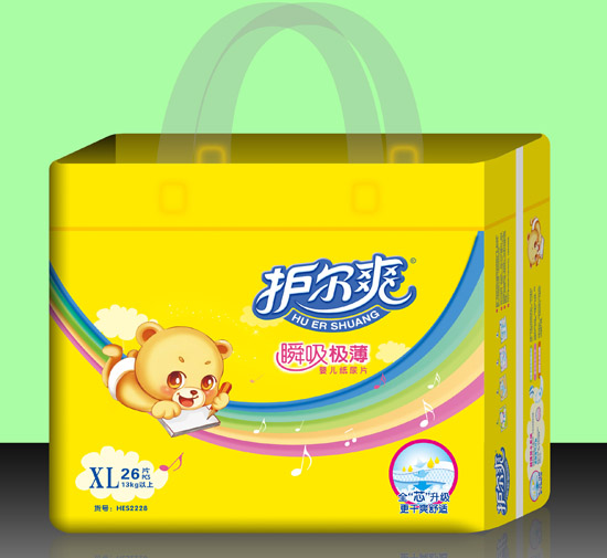 護(hù)爾爽瞬吸極薄嬰兒紙尿片XL碼26片