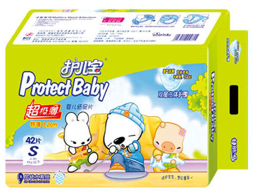 護(hù)兒寶超級薄嬰兒紙尿片S碼42片