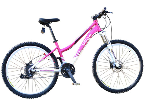 USEE優(yōu)適天使鋁合金26寸自行車(chē)媽媽款兩色可選