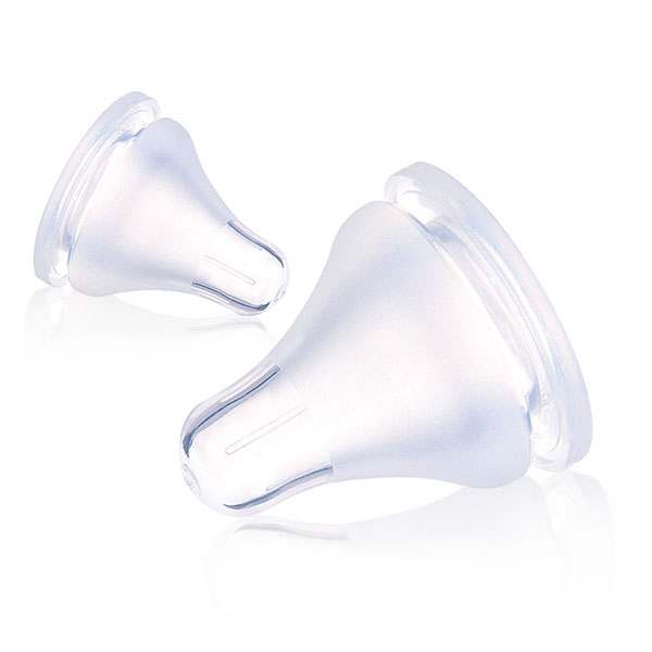 貝樂嘉標(biāo)口實感硅膠奶嘴兩只裝