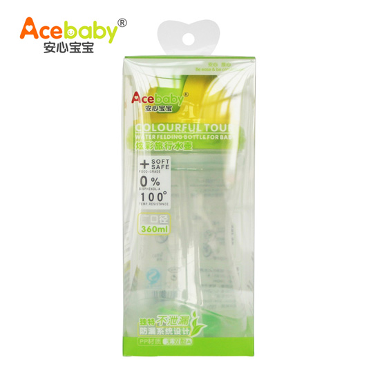 安心寶寶炫彩旅行水壺黃色盒裝