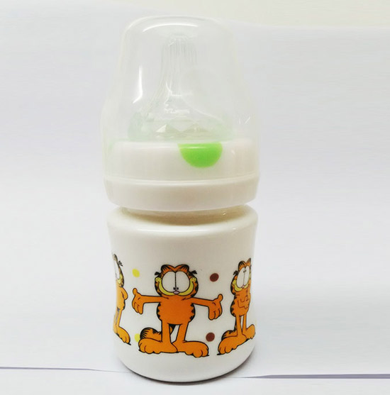 貝嬰奇120ml陶瓷奶瓶(橙)