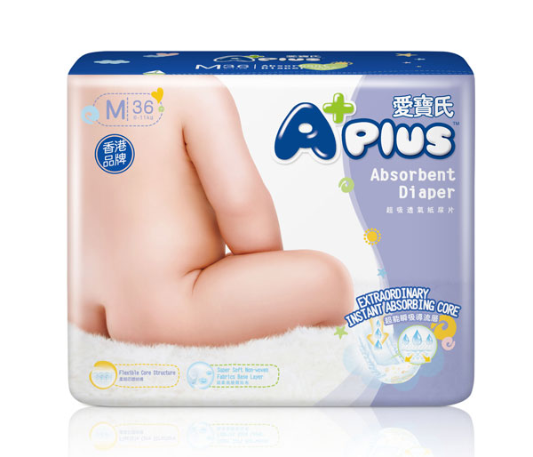 愛寶氏超吸瞬吸紙尿片M36