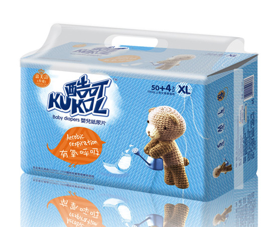 酷可有氧呼吸嬰兒紙尿片XL碼54片大包