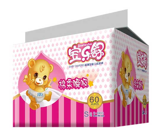 寶樂舒棉柔瞬吸超薄紙尿褲大包S碼