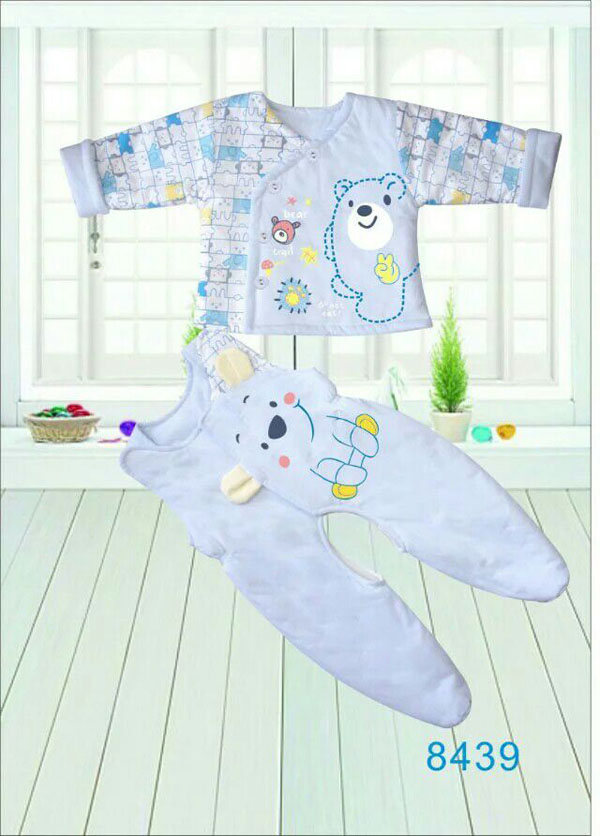 快樂小天天保暖棉衣套裝 紫色 小熊