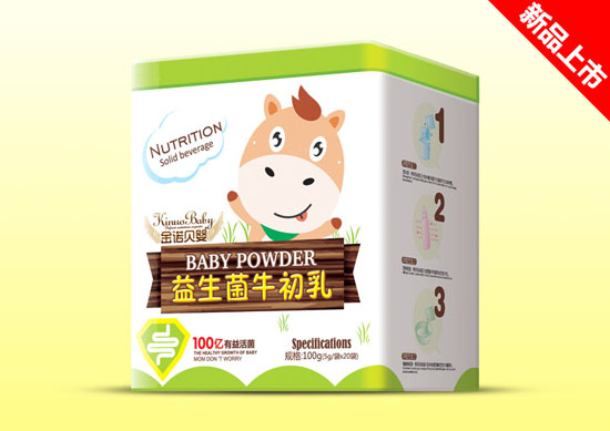 金諾貝嬰牛初乳益生菌鐵盒