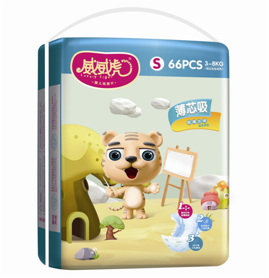 威威虎薄芯吸紙尿片S碼66片