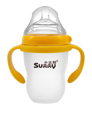 小太陽(yáng)寬口仿母乳硅膠奶瓶240ml