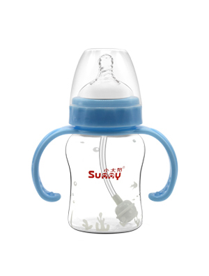 小太陽(yáng)硅膠防脹氣自動(dòng)小奶瓶150ML