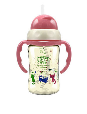 愛(ài)貝爾PPSU吸管型企鵝學(xué)飲杯240ML