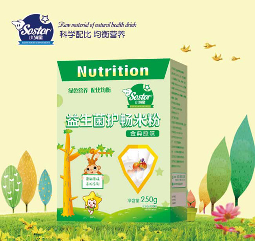 小萌星盒裝益生菌護(hù)暢米粉金典原味