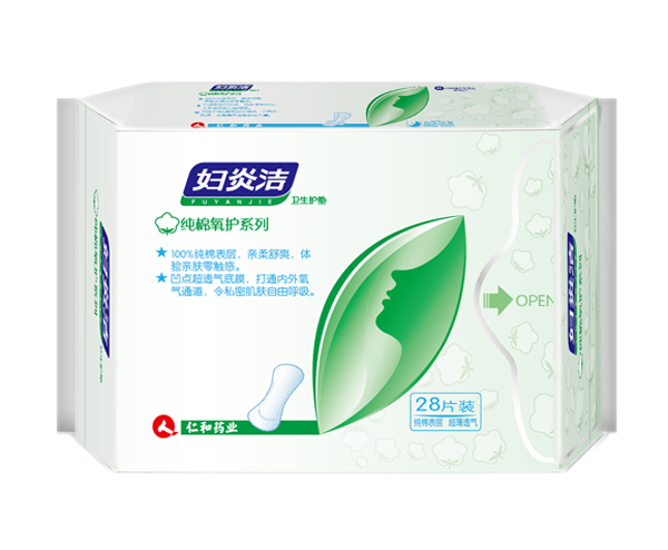 婦炎潔衛(wèi)生護墊-純棉氧護系列28片