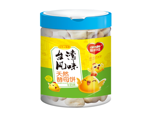 聰幼佳天然酵母餅-牛奶味