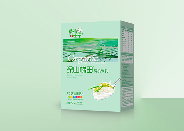 櫻桃王子深山梯田AD鈣鐵鋅配方有機米乳 盒裝