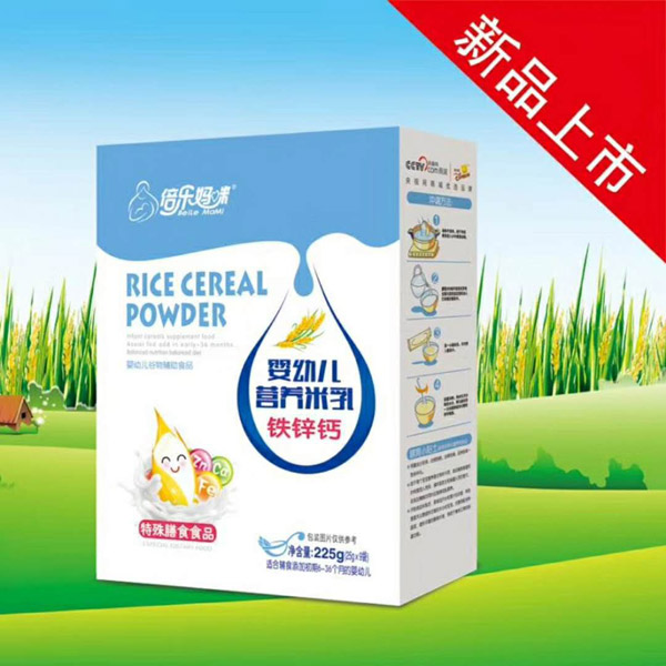 倍樂媽咪嬰幼兒營養(yǎng)米乳-鐵鋅鈣盒