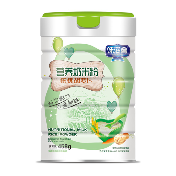 味滋肴營(yíng)養(yǎng)奶米粉-核桃胡蘿卜罐裝