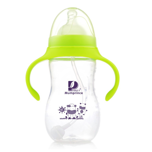 媽咪王子PP寬口自動(dòng)吸奶瓶300ml 綠色
