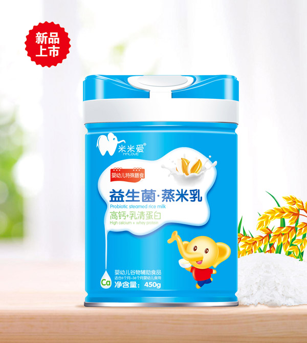 米米愛(ài)益生菌蒸米乳 高鈣+乳清蛋白