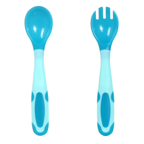 有貝嬰幼兒刀叉組合 藍色