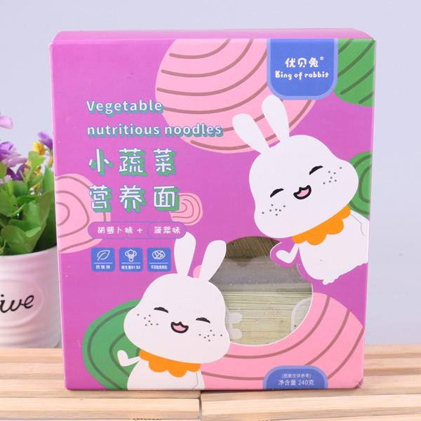 優(yōu)貝兔小蔬菜營(yíng)養(yǎng)面-胡蘿卜味+菠菜味