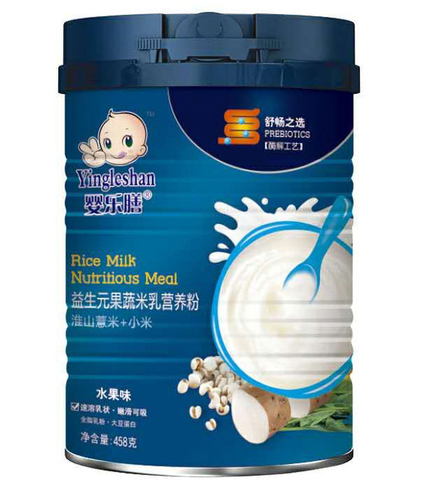 嬰樂膳益生元果蔬米乳營養(yǎng)粉水果味 淮山薏米+小米
