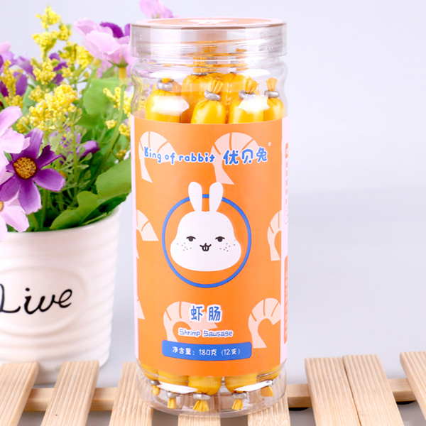 優(yōu)貝兔蝦腸180克