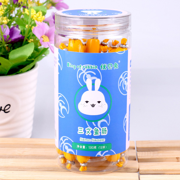 優(yōu)貝兔三文魚腸130克