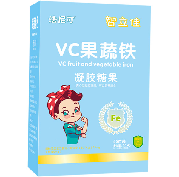 法尼可智立佳VC果蔬鐵凝膠糖果圖