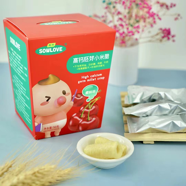 甄育高鈣胚芽小米脆-櫻桃味