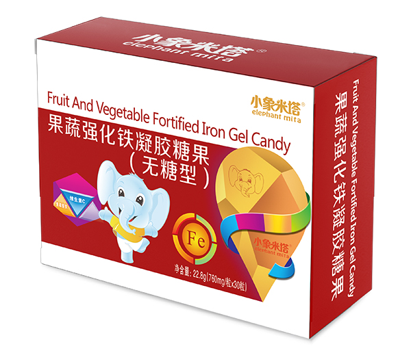 小象米塔果蔬強化鐵凝膠糖果