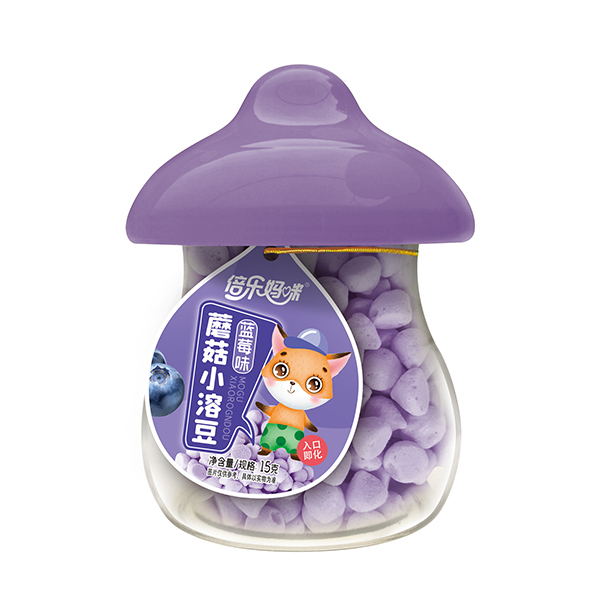 倍樂(lè)媽咪蘑菇小溶豆-藍(lán)莓味