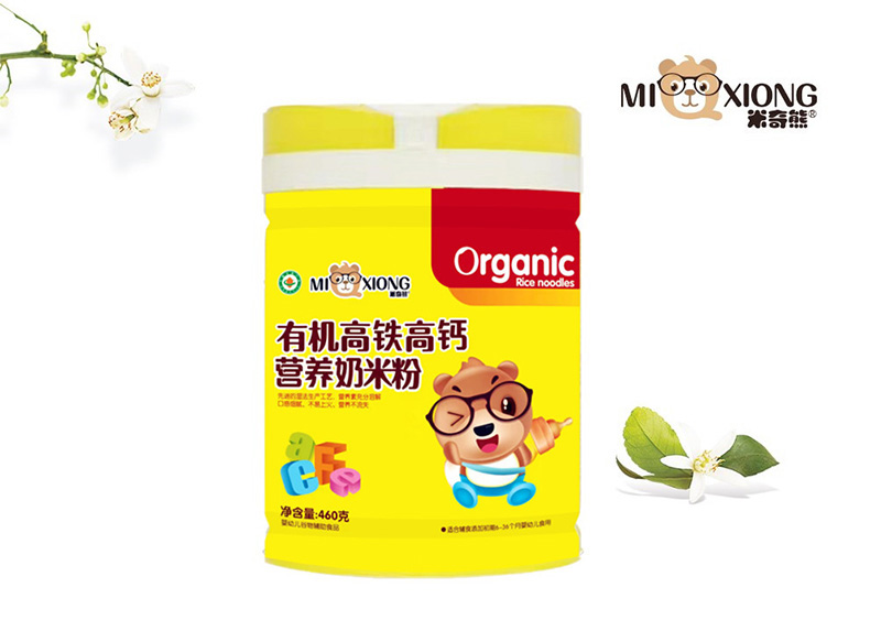 米奇熊有機(jī)高鐵高鈣營養(yǎng)奶米粉