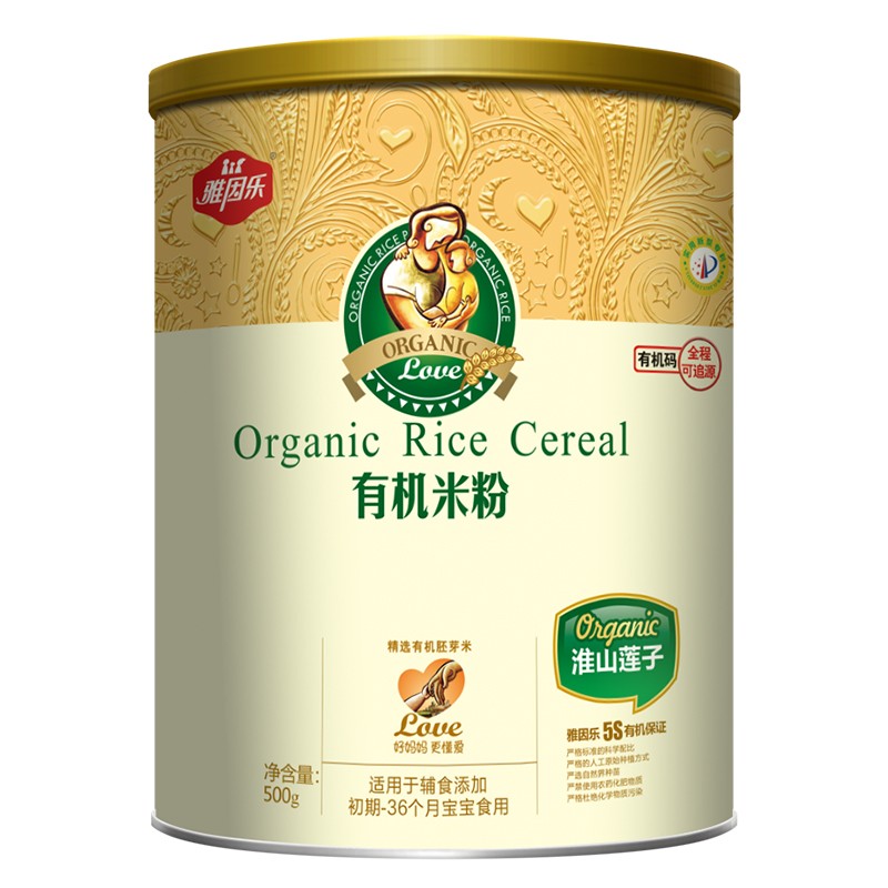 雅因樂(lè)有機(jī)米粉罐裝 淮山蓮子