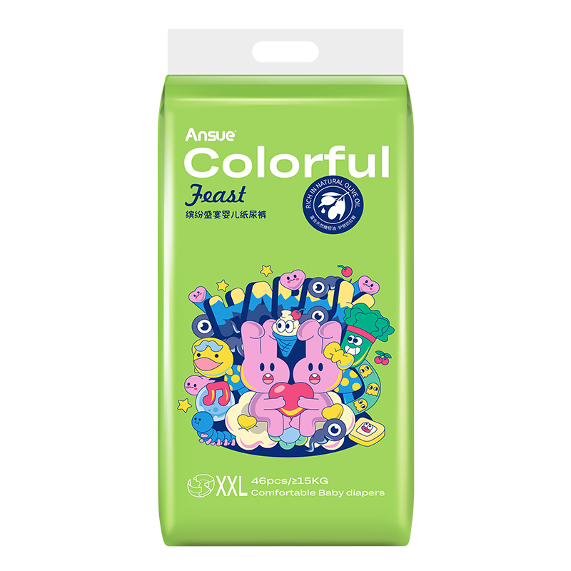 繽紛盛宴嬰兒紙尿褲XXL
